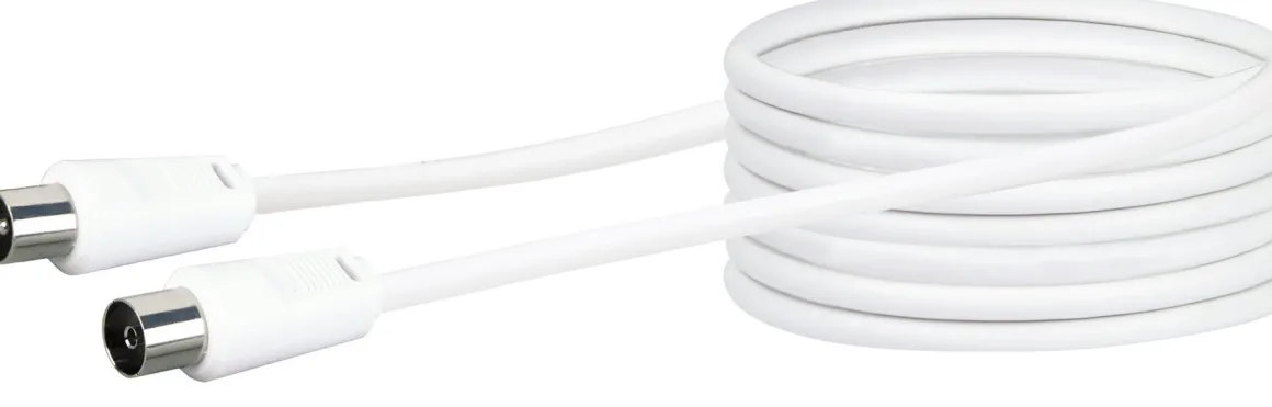 Schwaiger KVK275 7,5 Meter IEC weißes Antennen Anschlusskabel
