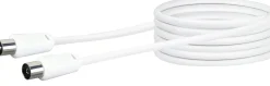 Schwaiger KVK250 5 Meter IEC weißes Antennenkabel