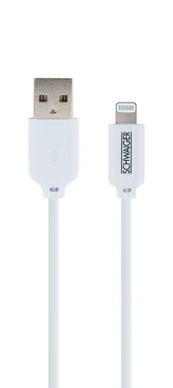 Schwaiger LKF200L 2 Meter weißes Apple Lightning Kabel
