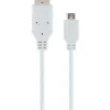 Schwaiger LK200M 2 Meter weißes Micro-USB-Ladekabel
