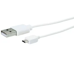 Schwaiger LK200M 2 Meter weißes Micro-USB-Ladekabel