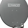 Schwaiger SPI800 anthrazit 80 cm Alu-Spiegel