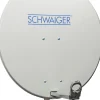 Schwaiger SPI800 hellgrauer 80 cm Alu-Spiegel