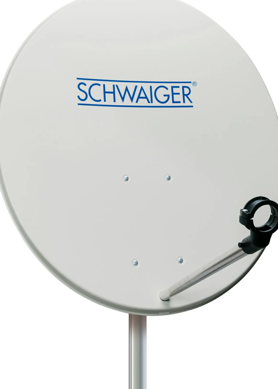 Schwaiger SPI993 hellgrauer 80 cm SAT Set mit LNB