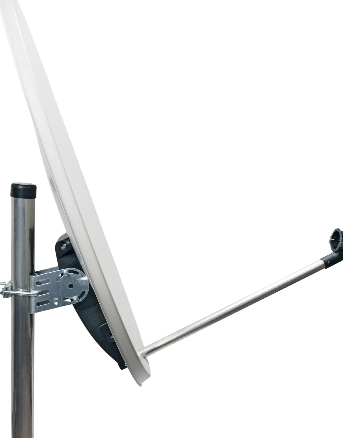 Schwaiger SPI993 hellgrauer 80 cm SAT Set mit LNB