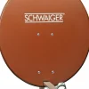 Schwaiger SPI800 ziegelrot 80 cm Alu-Spiegel