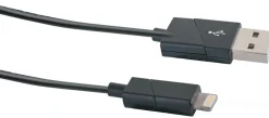 Schwaiger USB 2.0 Apple drehbares Ladekabel
