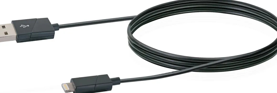 Schwaiger USB 2.0 Apple drehbares Ladekabel