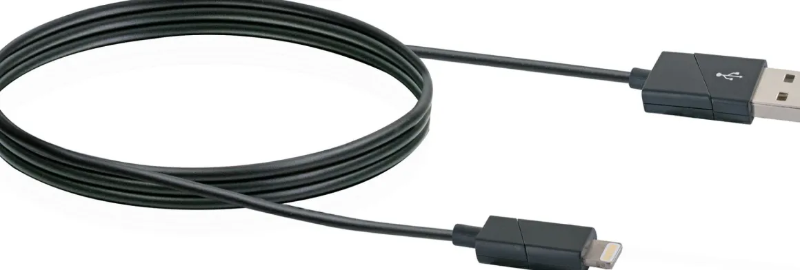 Schwaiger USB 2.0 Apple drehbares Ladekabel