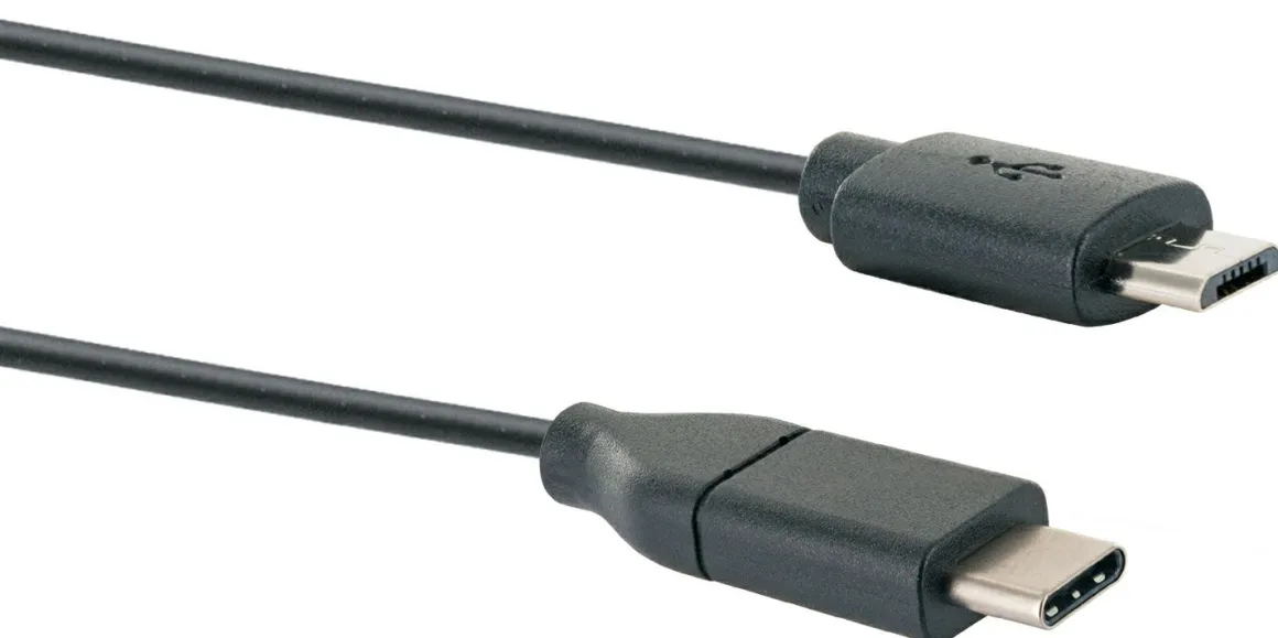 Schwaiger USB-C - Micro-USB Adapterkabel