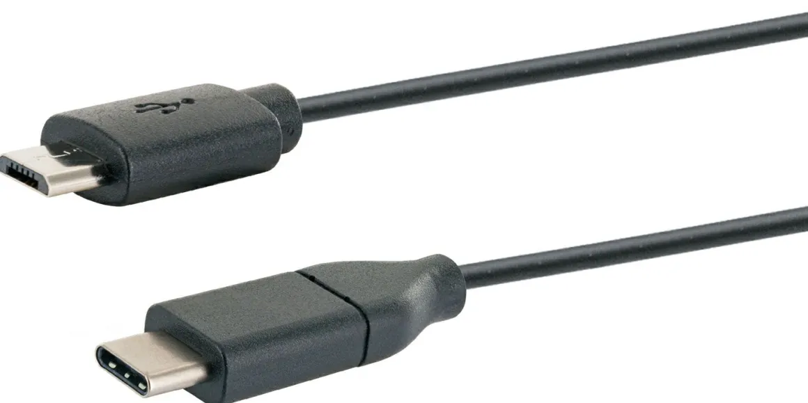 Schwaiger USB-C - Micro-USB Adapterkabel