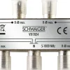 Schwaiger VTF7824 4-fach 8 dB kabelverteiler
