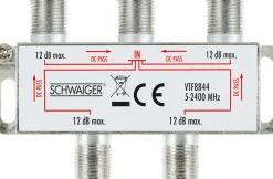 Schwaiger VTF8844 4-fach 9 dB Verteiler