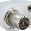 Schwaiger weißer IEC-Winkelstecker
