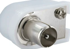 Schwaiger weißer IEC-Winkelstecker