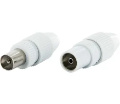 Schwaiger weißes Quick Fix IEC-Stecker Set