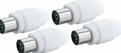 Schwaiger 4 x weiße IEC-Buchse