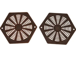 Sechseckige Lüftungsgitter - Brown