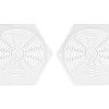 Sechseckige Lüftungsgitter - White
