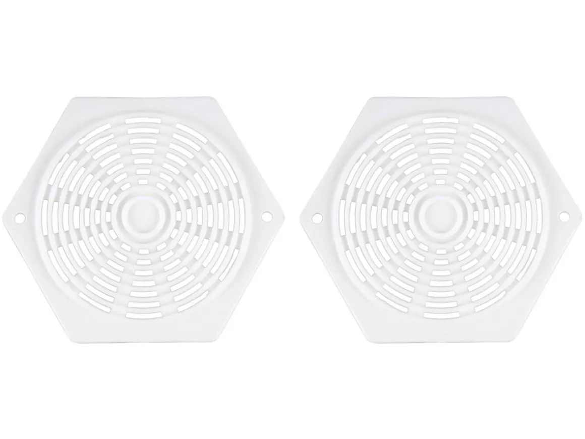 Sechseckige Lüftungsgitter - White