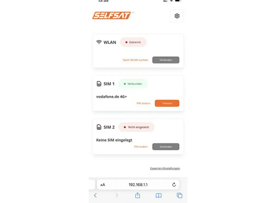Selfsat MWR 5550 Internetrouter