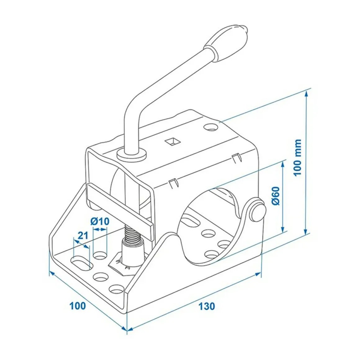 TCP Ø60 mm Bugradklemme