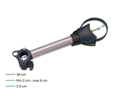 Thule Omni-Bike Holder 2 mittellange Fahrradklemme – silber