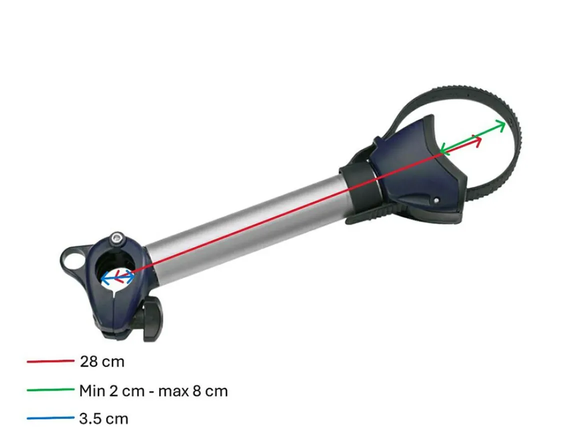 Thule Omni-Bike Holder 2 mittellange Fahrradklemme – silber