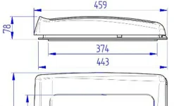 Thule Omni-vent Translucent 2009 12V Dachluke