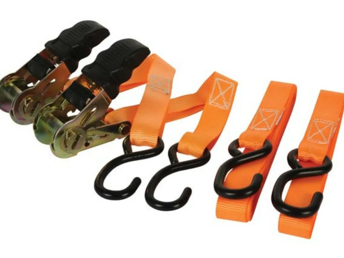 Toolland ARAT2552 Spanngurt-Set mit Ratsche - 5 Meter