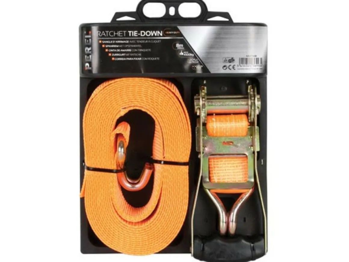 Toolland ARAT5081 2-teiliger Spanngurt mit Ratsche - 8 Meter