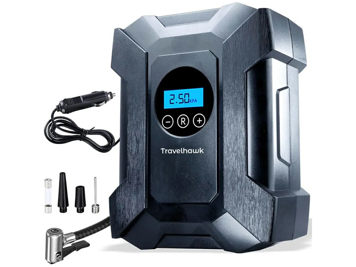 Travelhawk Kompressor Reifenpumpe - 12 Volt