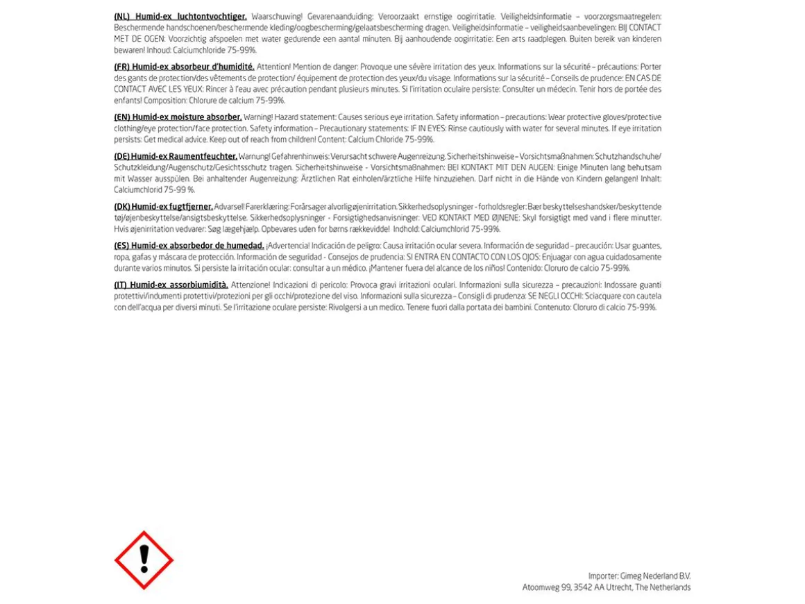 Travellife Humid-Ex 1 kg Nachfüllung Luftbehälter - 2 Stück