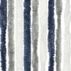 Travellife 56 x 185 grau/weiß/blau Chenille-Vorhang