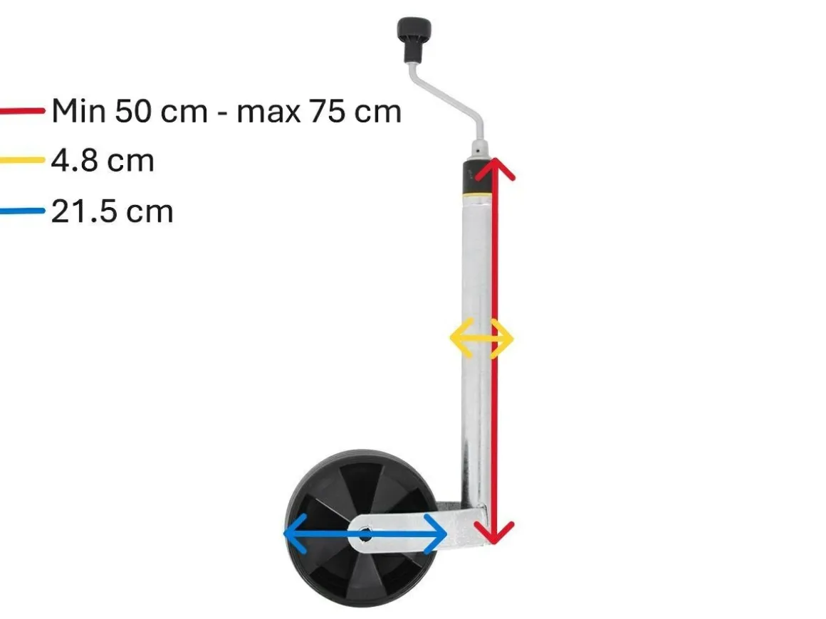 Winterhoff Deichselstützrad mit Waage