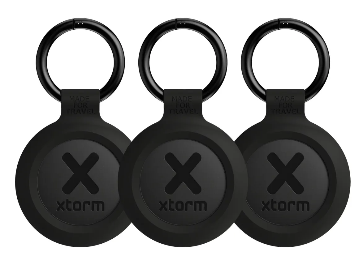 Xtorm Water-resistant Black TravelTag - Set von 3