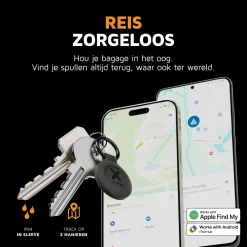 Xtorm Water-resistant Black TravelTag - Set von 3