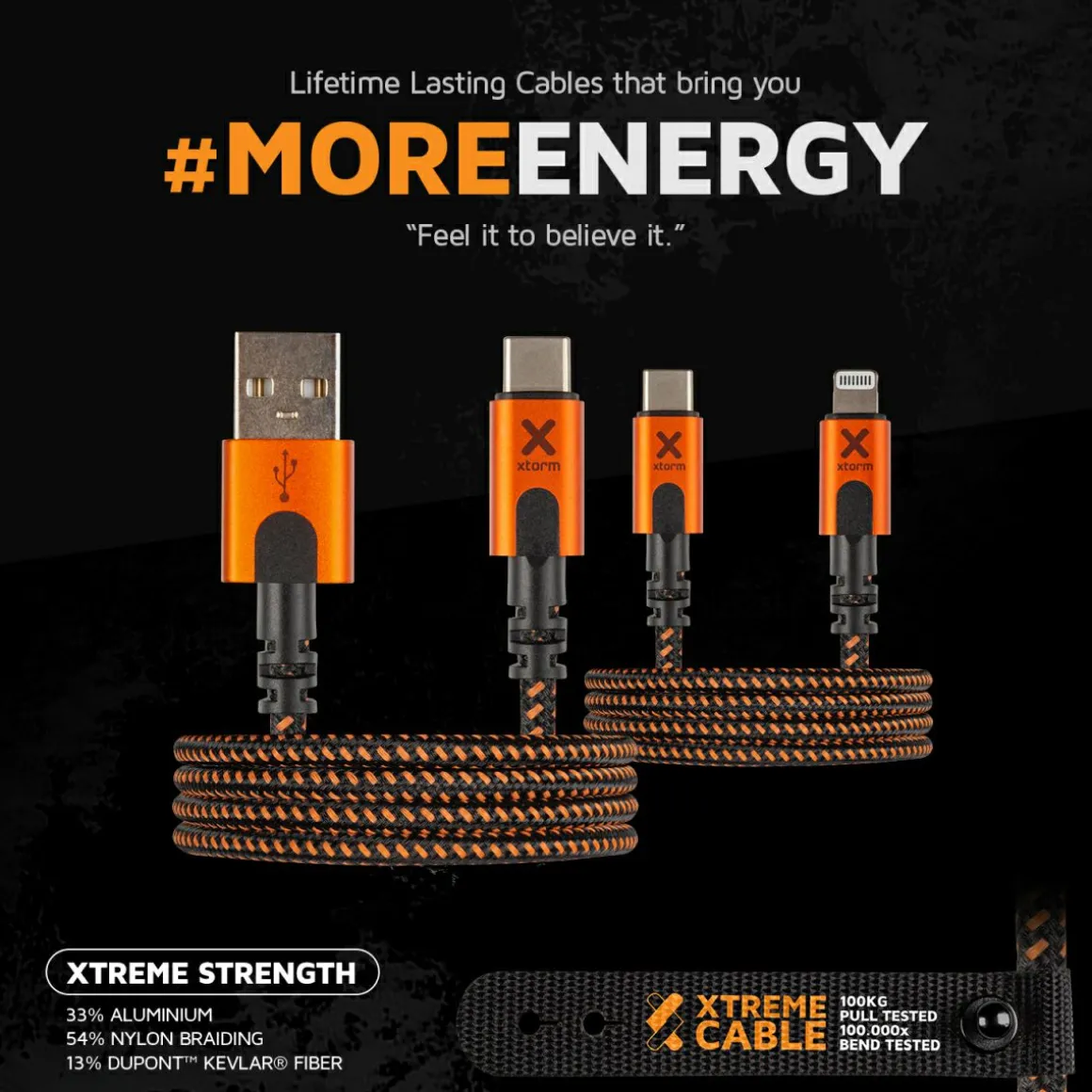 Xtorm Xtreme 1,5 meter USB to USB-C kabel
